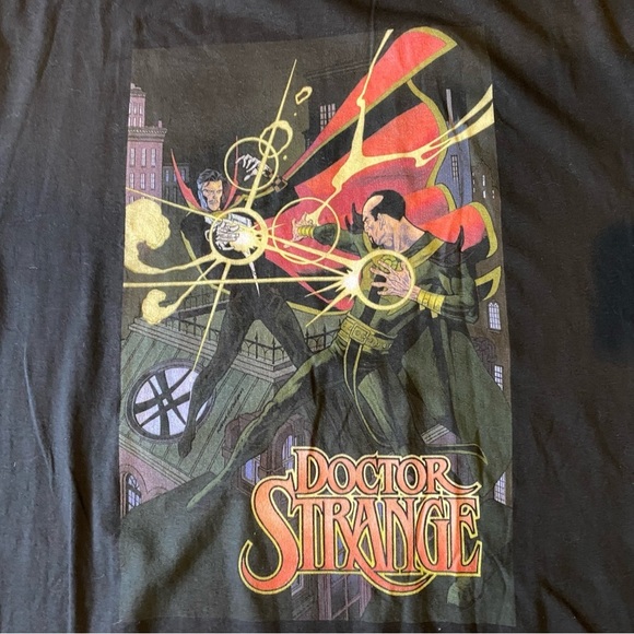 Marvel Dr Strange Men's size XLT Black Short Sleeve Graphic Tee Fandom - Picture 4 of 6